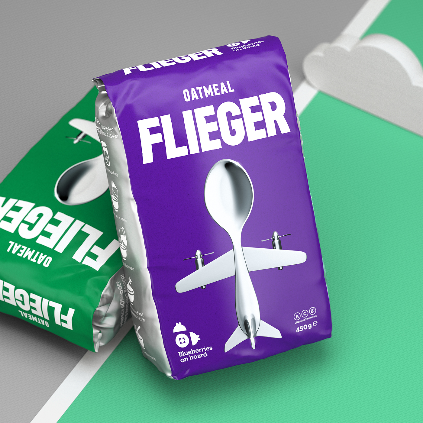Flieger燕麥片包裝設(shè)計(jì)