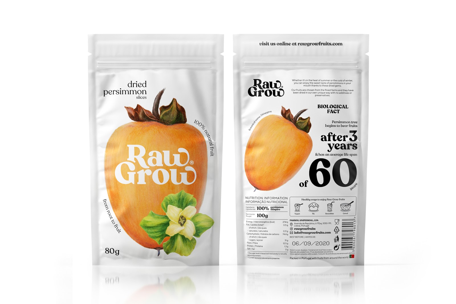 Raw Grow dried fruits干果包裝設(shè)計(jì)
